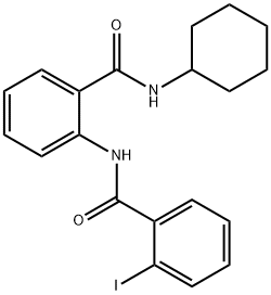 N-{2-[(cyclohexylamino)carbonyl]phenyl}-2-iodobenzamide Structure