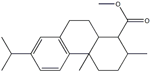 methyl 1,4a-dimethyl-7-propan-2-yl-2,3,4,9,10,10a-hexahydrophenanthrene-1-carboxylate Struktur