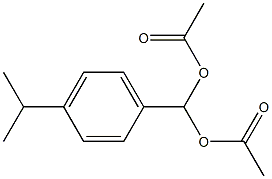 [acetyloxy-(4-propan-2-ylphenyl)methyl] acetate 化学構造式