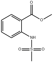 2-(甲基磺酰胺)苯甲酸甲酯 结构式