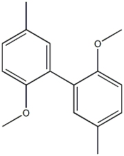 1,1'-Biphenyl, 2,2'-dimethoxy-5,5'-dimethyl- Structure