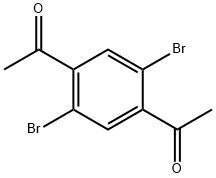 1-(4-乙酰基-2,5-二溴苯基)乙酮,717883-04-0,结构式