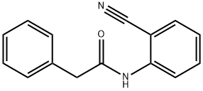 Benzeneacetamide, N-(2-cyanophenyl)- Struktur