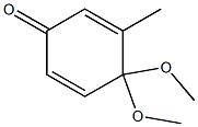 2,5-Cyclohexadien-1-one, 4,4-dimethoxy-3-methyl- 化学構造式