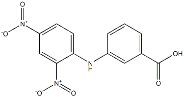 Benzoic acid, 3-[(2,4-dinitrophenyl)amino]- Structure