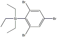 triethyl-(2,4,6-tribromophenyl)silane Struktur