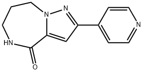 5,6,7,8-tetrahydro-2-(pyridin-4-yl)pyrazolo[1,5-a][1,4]diazepin-4-one Structure