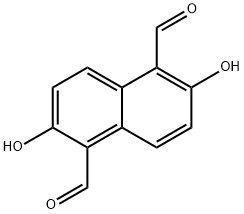 2,6-dihydroxynaphthalene-1,5-dicarbaldehyde Struktur