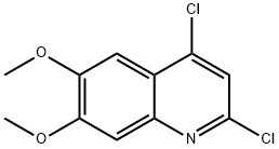2,4-dichloro-6,7-dimethoxyquinoline, 72407-17-1, 结构式