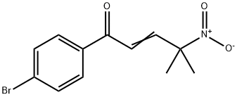 2-Penten-1-one, 1-(4-bromophenyl)-4-methyl-4-nitro- Structure