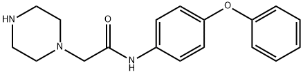 N-(4-phenoxyphenyl)-2-piperazin-1-ylacetamide,725690-25-5,结构式