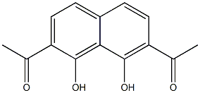 2,7-二乙酰基-1,8-二羟基萘,727-69-5,结构式