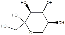 (3S,4R,5S)-2-(hydroxymethyl)oxane-2,3,4,5-tetrol,7270-77-1,结构式