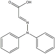 Acetic acid, (diphenylhydrazono)- Structure