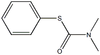 Carbamothioic acid, dimethyl-, S-phenyl ester Struktur