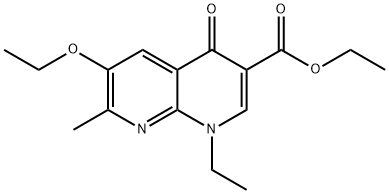 ethyl 6-ethoxy-1-ethyl-7-methyl-4-oxo-1,4-dihydro-1,8-naphthyridine-3-carboxylate Structure