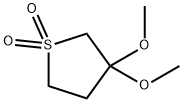 3,3-dimethoxytetrahydrothiophene 1,1-dioxide Structure