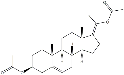 Pregna-5,17(20)-diene-3,20-diol,diacetate, (3b)- (9CI) Structure