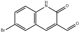 6-BROMO-2-HYDROXYQUINOLINE-3-CARBALDEHYDE 结构式