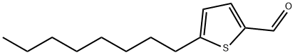 5-n-Octylthiophene-2-carbaldehyde, 73792-02-6, 结构式