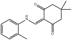 5,5-dimethyl-2-((o-tolylamino)methylene)cyclohexane-1,3-dione,74102-01-5,结构式