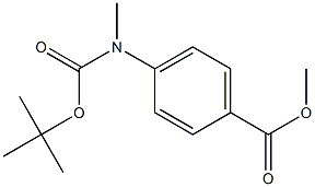 METHYL 4-(TERT-BUTOXYCARBONYL(METHYL)AMINO)BENZOATE Structure