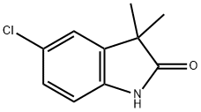 5-氯-3,3-二甲基-2,3-二氢-1H-吲哚-2-酮, 74492-46-9, 结构式