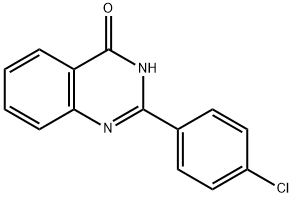 2-(4-クロロフェニル)-4(3H)-キナゾリノン 化学構造式
