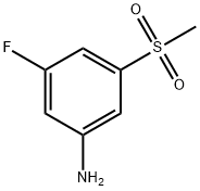 3-氟-5-(甲基磺酰基)苯胺, 74586-55-3, 结构式