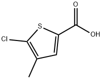 5-Chloro-4-methyl-thiophene-2-carboxylic acid Struktur