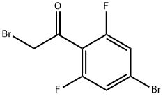 2,4'-dibromo-2',6'-difluoroacetophenone 化学構造式