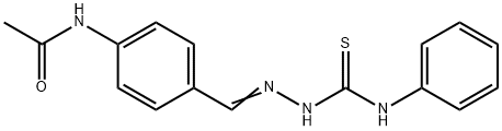 Acetamide,N-[4-[[2-[(phenylamino)thioxomethyl]hydrazinylidene]methyl]phenyl]- Struktur