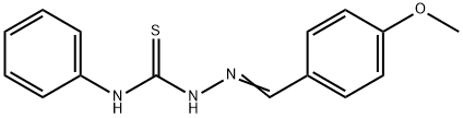 Hydrazinecarbothioamide,2-[(4-methoxyphenyl)methylene]-N-phenyl- Structure