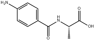 4-氨基-苯甲酰-L-丙氨酸, 7496-58-4, 结构式