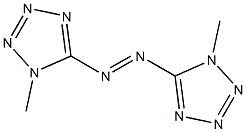 1H-Tetrazole, 5,5'-azobis[1-methyl-, (E)- Struktur