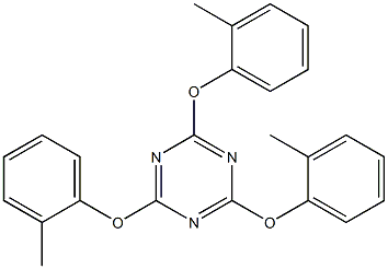1,3,5-Triazine, 2,4,6-tris(2-methylphenoxy)- Struktur