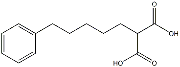 Propanedioicacid, 2-(5-phenylpentyl)- Structure