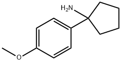 1-(4-甲氧基苯基)环戊胺 结构式