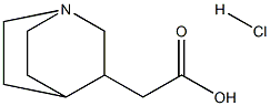 2-(奎宁环-3-基)乙酸盐酸盐, 75208-56-9, 结构式