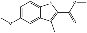 5-Methoxy-3-methyl-benzo[b]thiophene-2-carboxylic acid methyl ester,75416-70-5,结构式