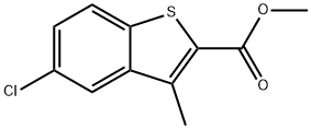 METHYL 5-CHLORO-3-METHYLBENZO[B]THIOPHENE-2-CARBOXYLATE Structure