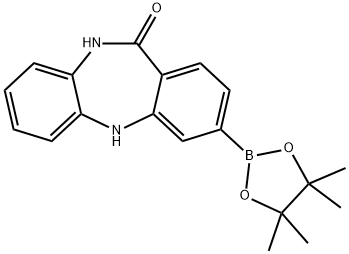 3-(4,4,5,5-tetramethyl-1,3,2-dioxaborolan-2-yl)-5H-dibenzo[b,e][1,4]diazepin-11(10H)-one Structure