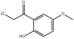 2-CHLORO-1-(2-HYDROXY-5-METHOXYPHENYL)ETHANONE 化学構造式