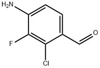 4-amino-2-chloro-3-fluorobenzaldehyde Struktur