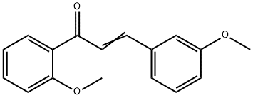 (2E)-1-(2-methoxyphenyl)-3-(3-methoxyphenyl)prop-2-en-1-one Struktur