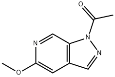 1-(5-甲氧基-1H-吡唑[3,4-C]吡啶-1-基)乙酮 结构式