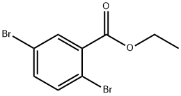 2,5-Dibromo-benzoic acid ethyl ester 化学構造式