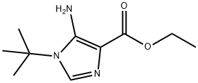 ETHYL 5-AMINO-1-(TERT-BUTYL)-1H-IMIDAZOLE-4-CARBOXYLATE 化学構造式
