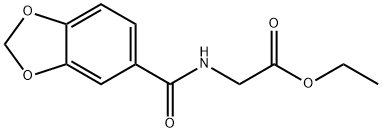 ethyl N-(1,3-benzodioxol-5-ylcarbonyl)glycinate,76208-96-3,结构式