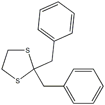 1,3-Dithiolane,2,2-bis(phenylmethyl)- 化学構造式